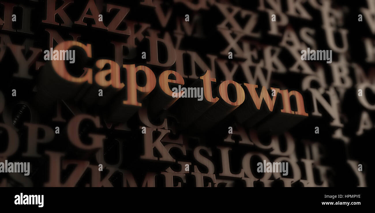 Antique Print Of Cape Town Stock Photos Antique Print Of Cape