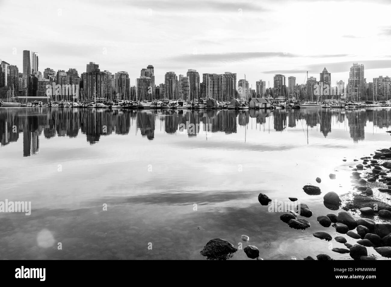 Vancouver buildings downtown background Black and White Stock Photos & Images Alamy