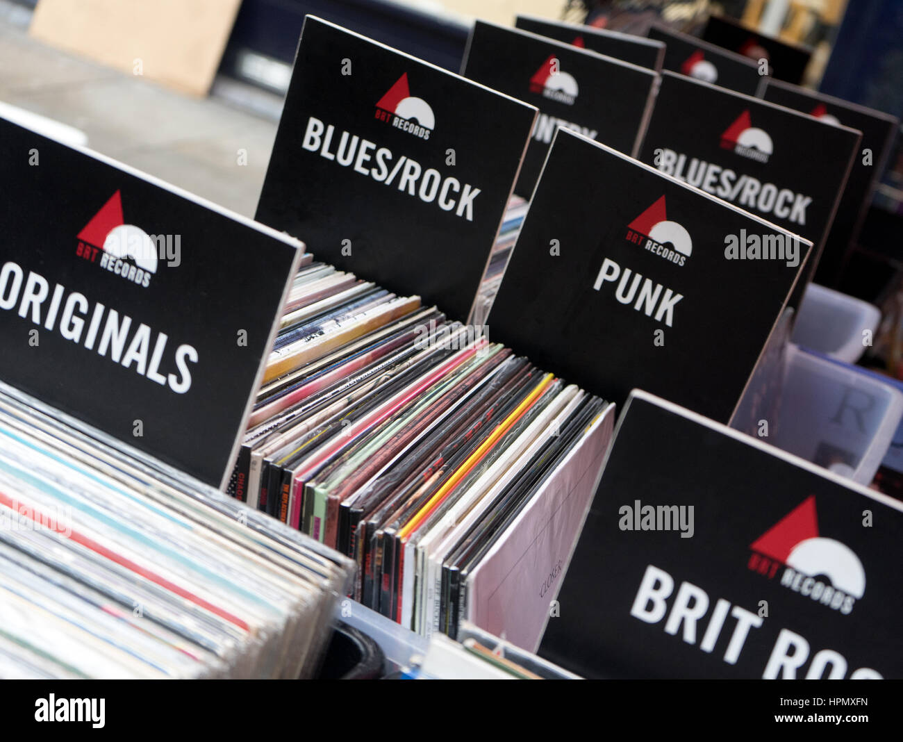 LP&rsquo;s for sale! Stock Photo - Alamy