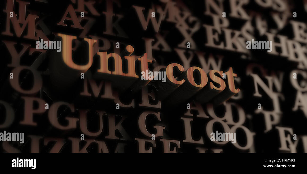 Unit Cost Wooden 3d Rendered Letters Message Can Be Used For An