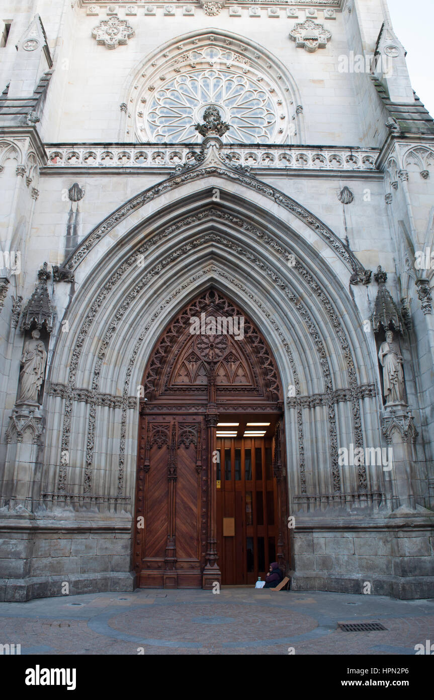 Bilbao, Basque Country, Spain: the Cathedral Basilica of Santiago, the ...