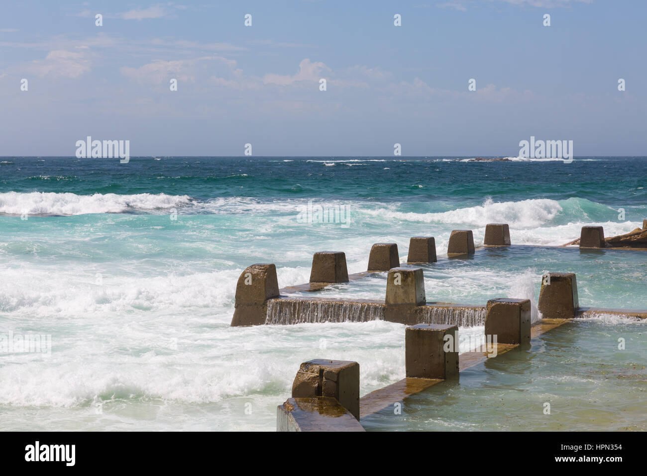 Ross Jones memorial beach rock pool at Coogee beach,Sydney,Australia Stock Photo