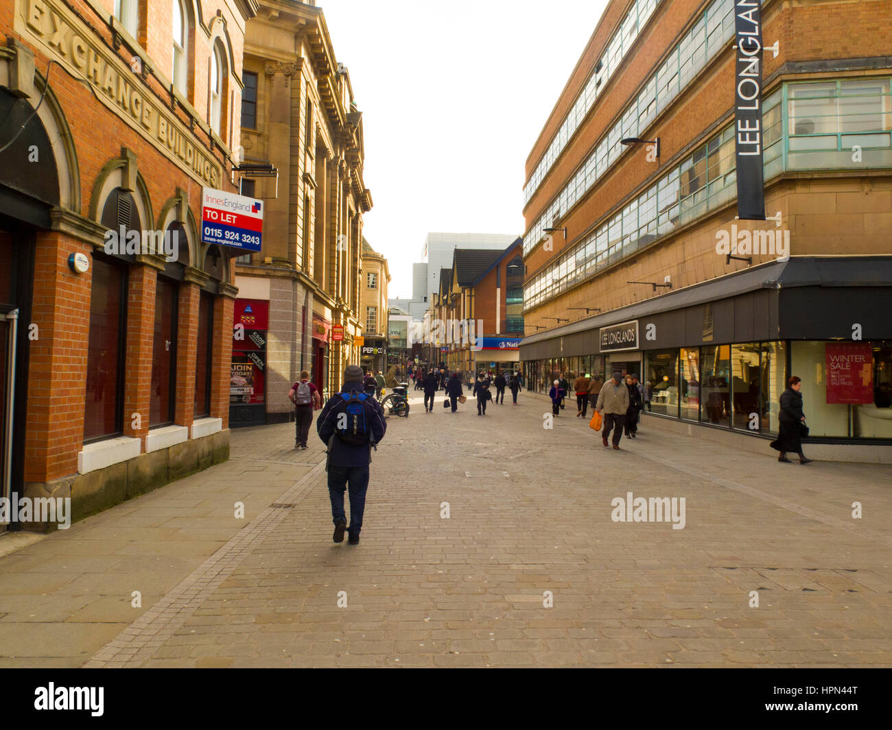 Albion Street Derby Stock Photo Alamy