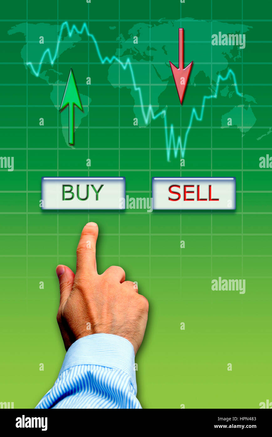 concept for buying in stock markets Stock Photo