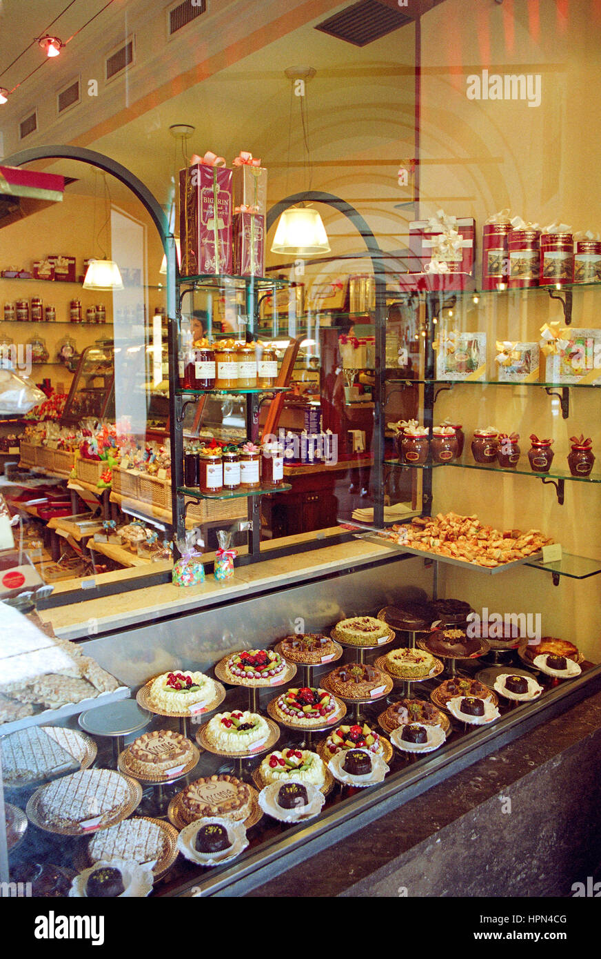 Italy, Piedmont, Turin, Pastry Shop Stock Photo