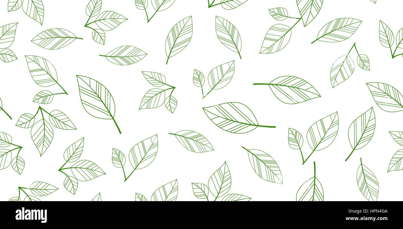 seamless leaves isolated Stock Vector Image & Art - Alamy
