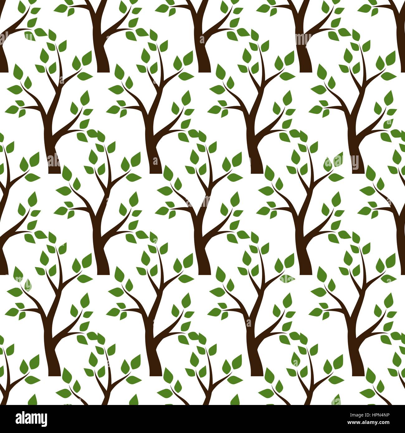 Trees seamless pattern Stock Vector Image & Art - Alamy
