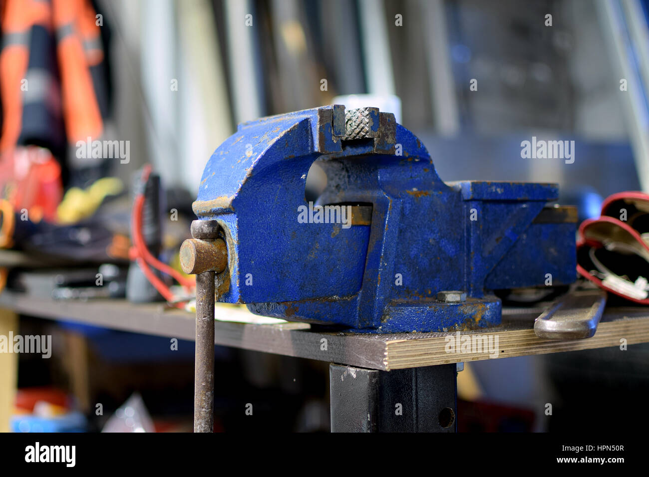 Old bench vice hires stock photography and images Alamy