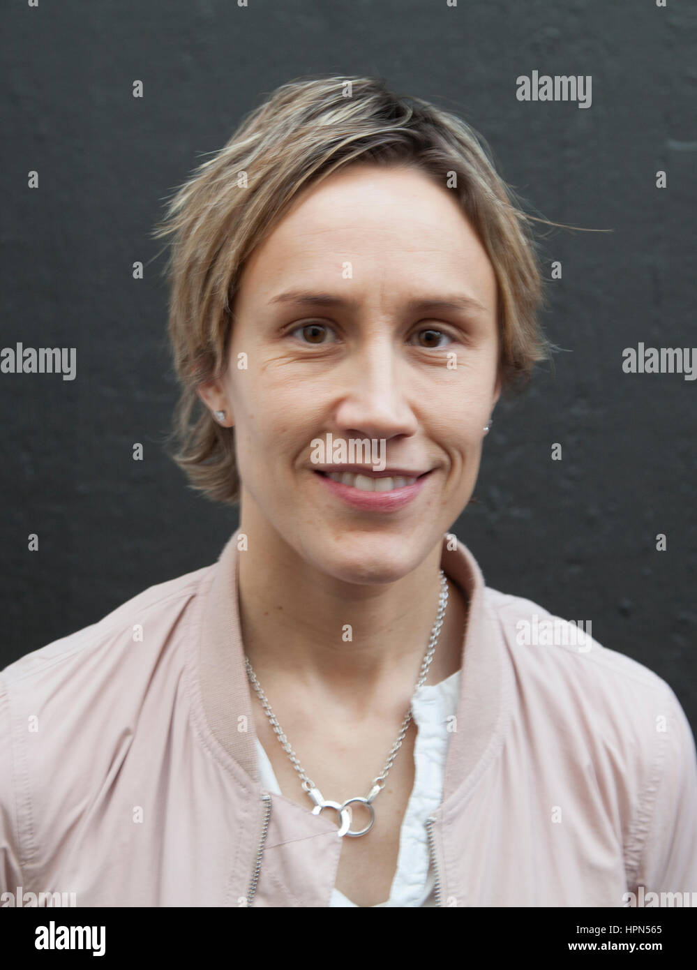 MARIA ROOTH former Swedish female Ice hockey player. Stock Photo