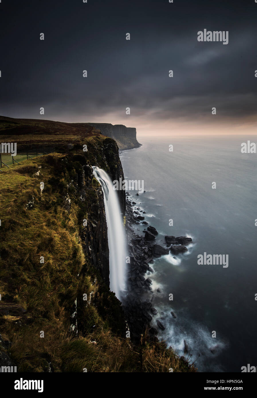 Kilt Rock Waterfall on the Isle of Skye, Scottish Islands, Scotland UK ...