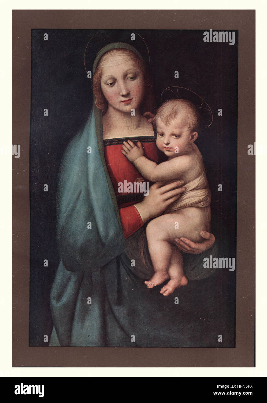 Madonna del Granduca, a Madonna painting by the Italian renaissance artist Raphael. Stock Photo