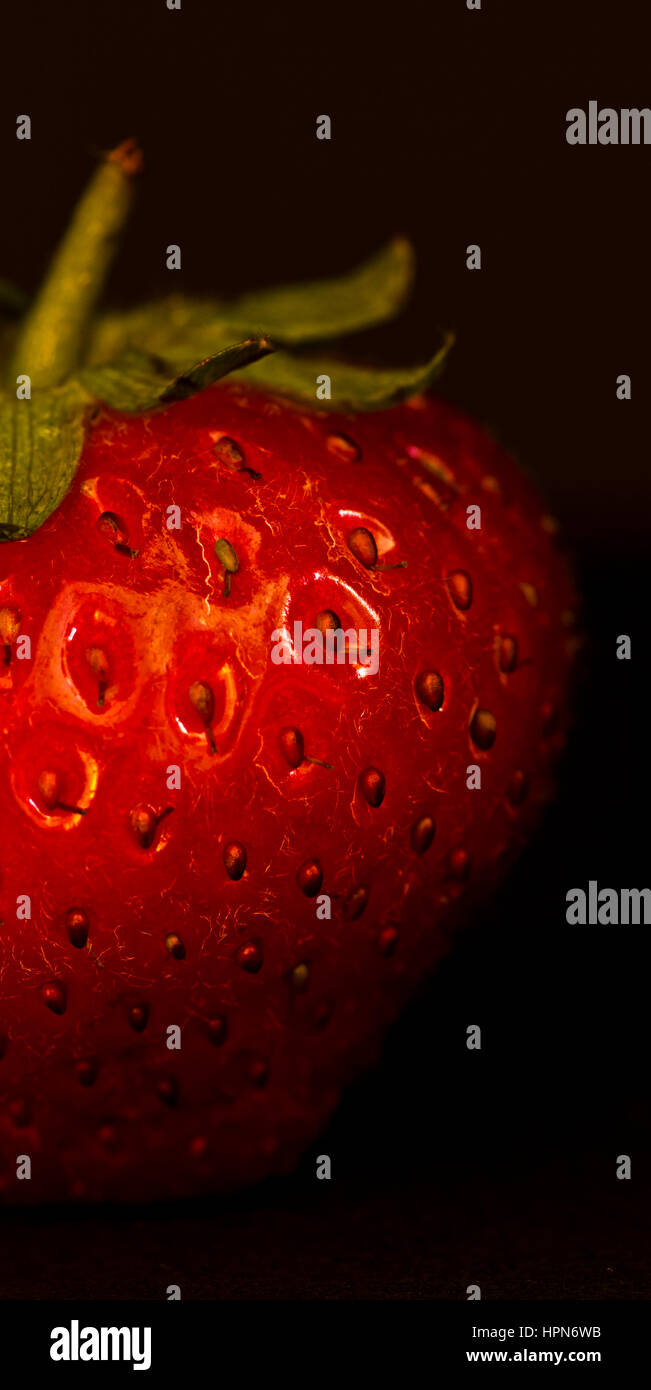 Close Up of Strawberry Stock Photo - Alamy