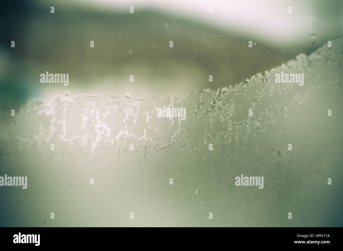 Beautiful natural frosty pattern window Stock Photo - Alamy