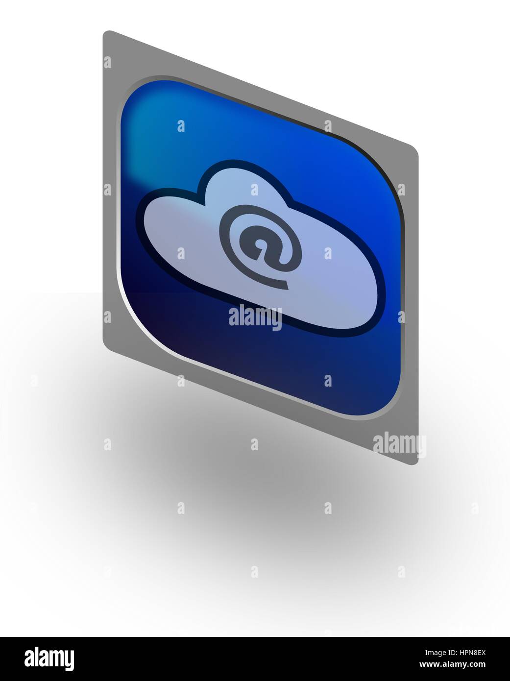 Cloud at icon Stock Vector