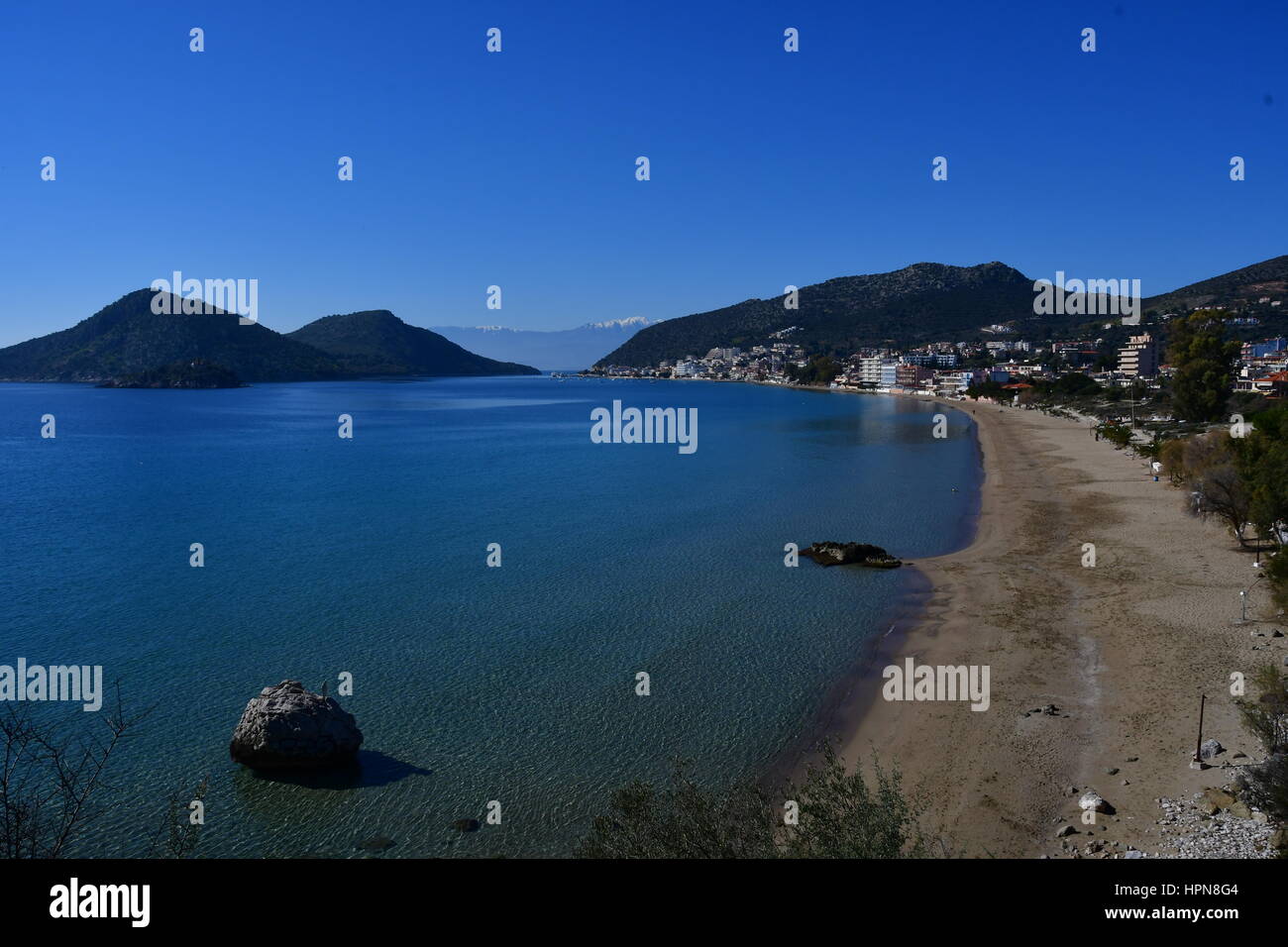Tolo ,Greece 23 February 2017 . Spring images from Tolo in Argolida. Stock Photo