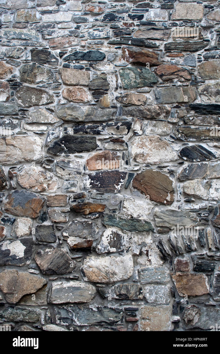 Close-up image of a stone wall Stock Photo - Alamy