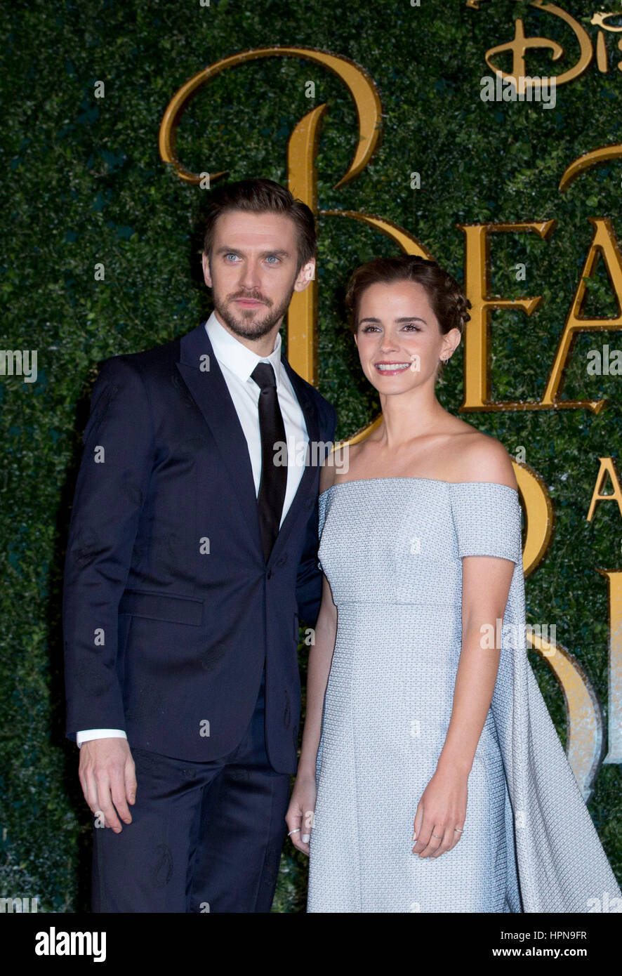 Dan Stevens Left And Emma Watson Attending The Uk Launch