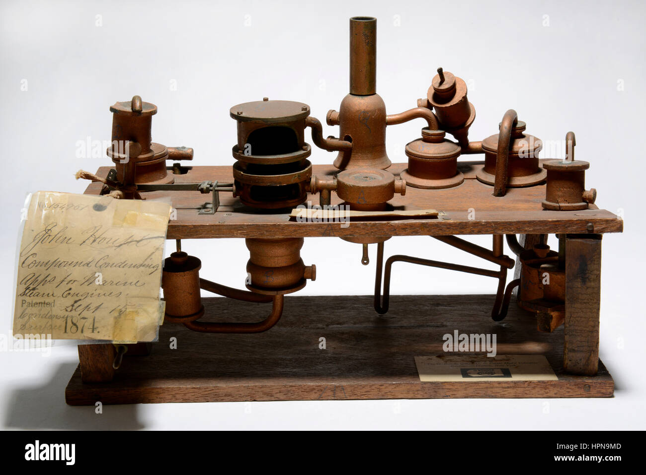 Patent model for “Improvement in Compound Condensing Apparatus for