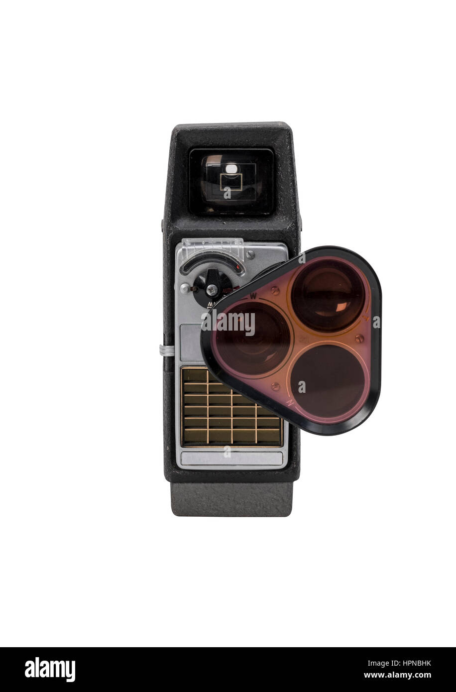 Vintage film camera isolated on white background Stock Photo - Alamy