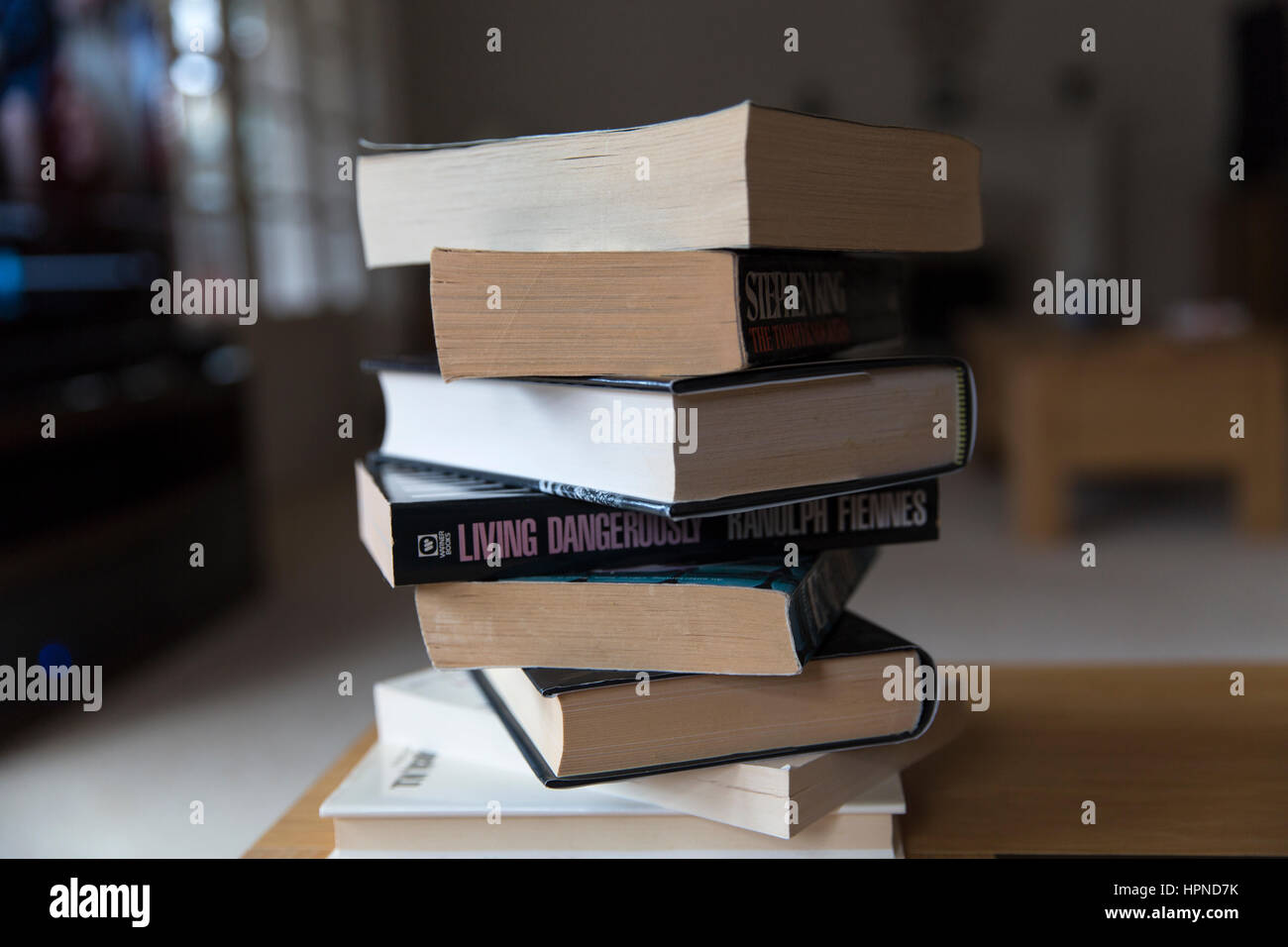 Stacked Books Stock Photo
