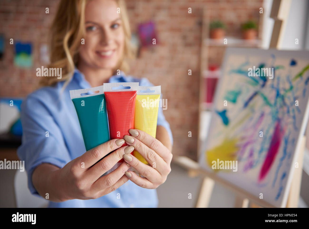 Professional equipment of every artist Stock Photo Alamy