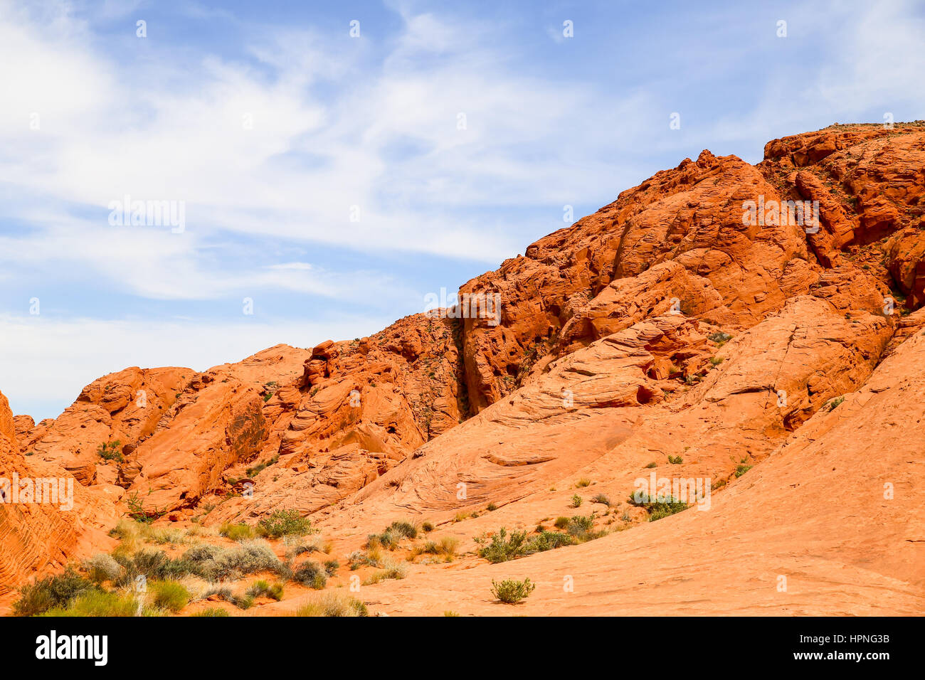 Fiery Rocks Nevada Rocks in the Valley of Fire State Park in Nevada, USA Stock Photo - Alamy