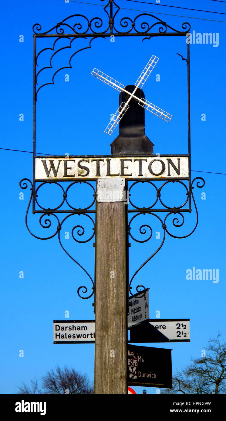 Westleton Village, Suffolk Stock Photo
