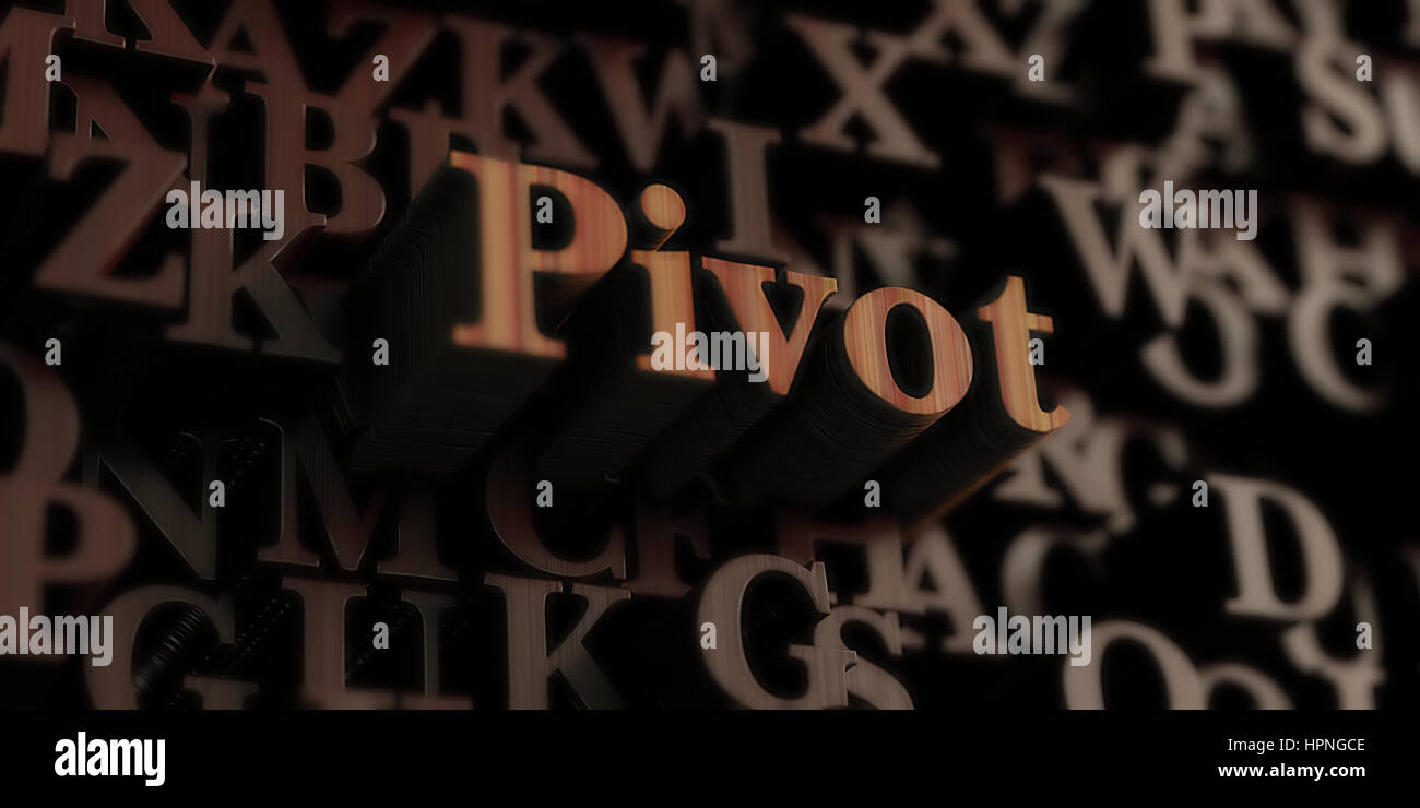 pivot - Wooden 3D rendered letters/message. Can be used for an online ...