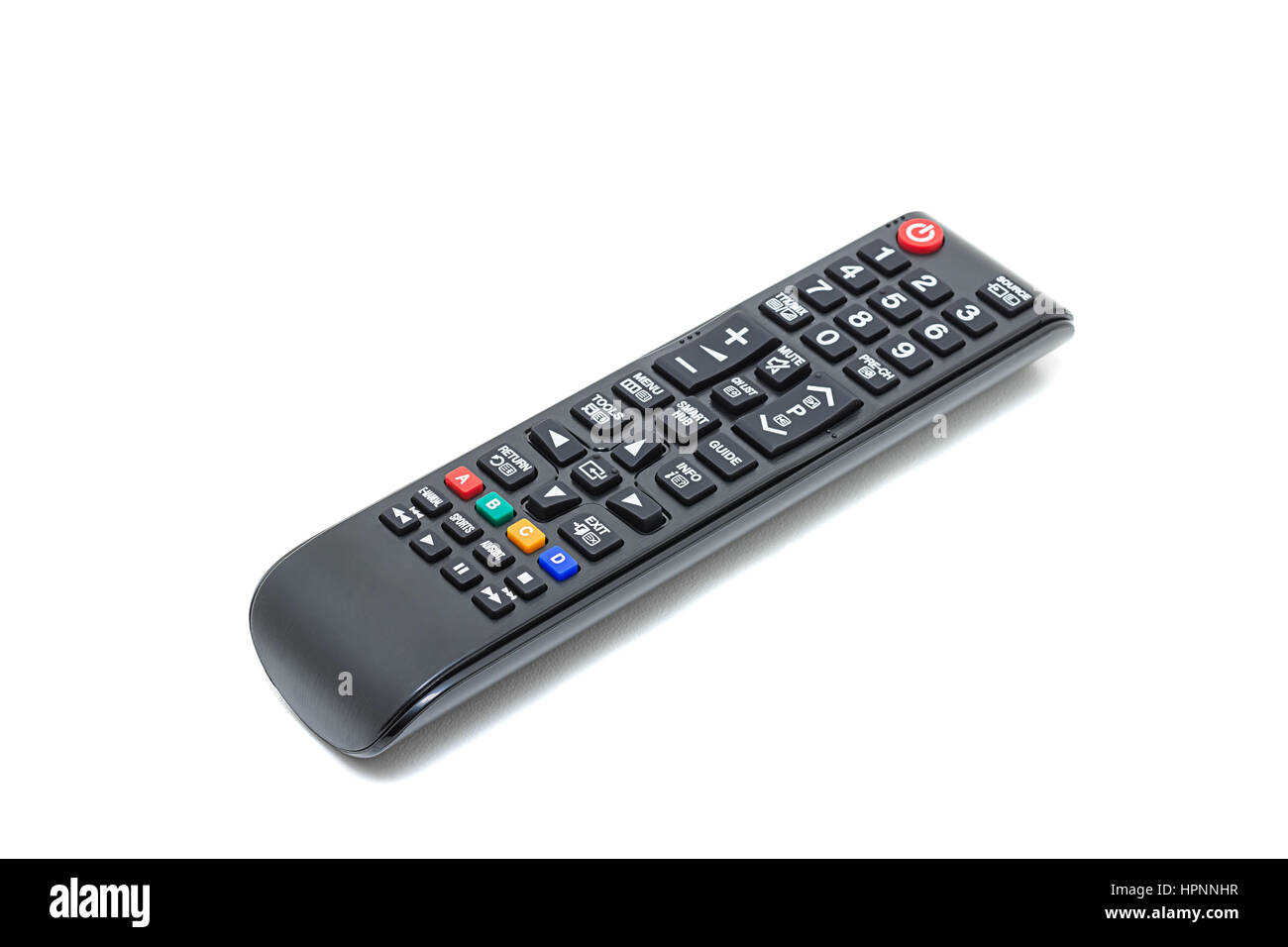 TV Remote Control isolated on white background Stock Photo Alamy