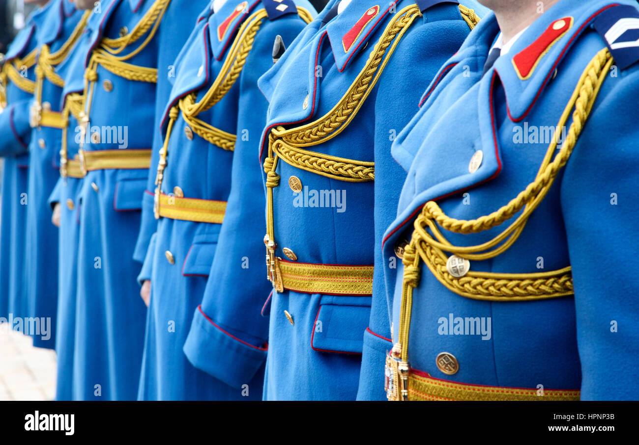 Blue military uniform hi-res stock photography and images - Alamy