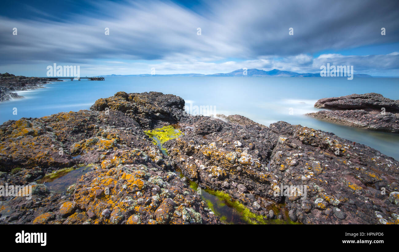 Portencross Pier Scotland Stock Photo Alamy