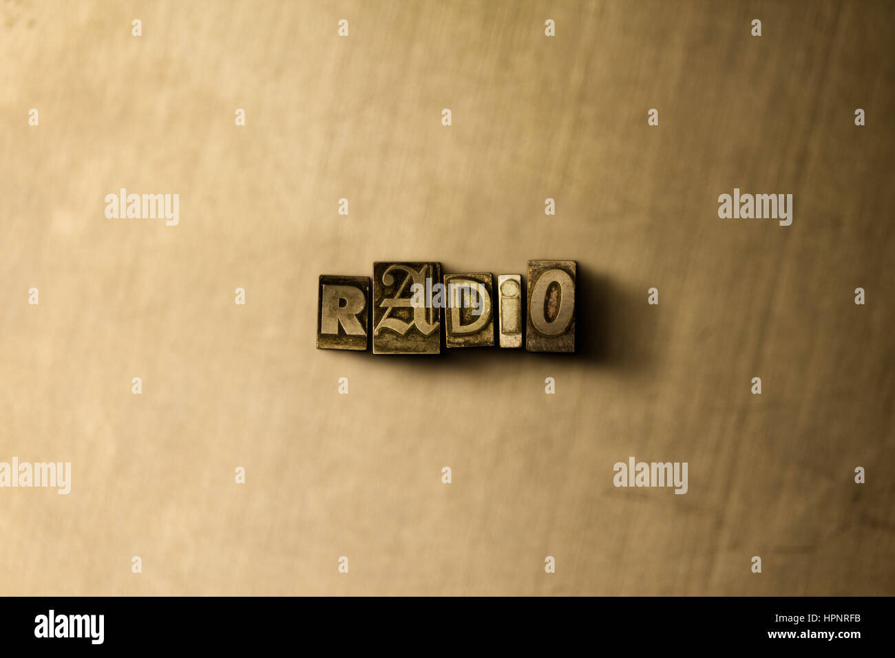 RADIO - close-up of grungy vintage typeset word on metal backdrop. Royalty  free stock illustration. Can be used for online banner ads and direct mail  Stock Photo - Alamy