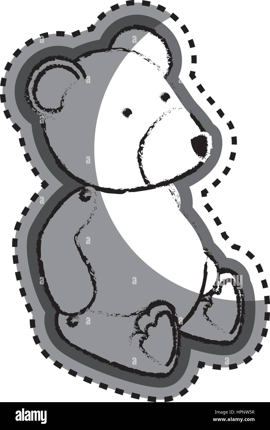 bear teddy baby toy icon Stock Vector Image & Art - Alamy