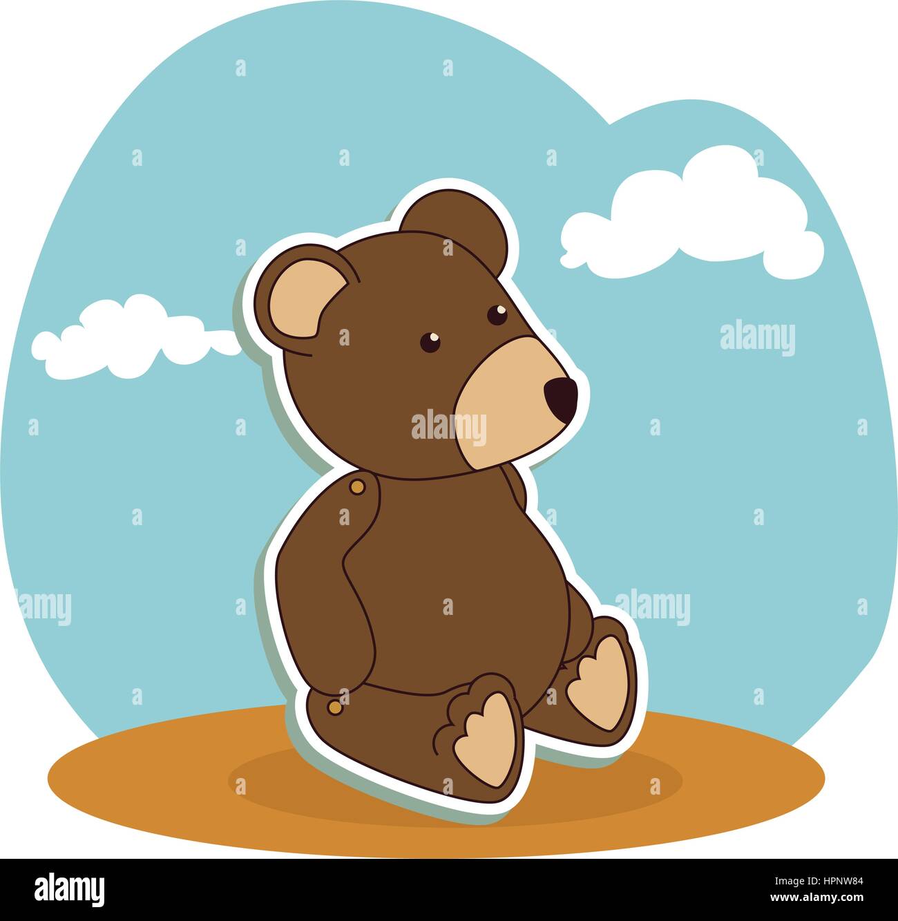 bear teddy baby toy icon Stock Vector Image & Art - Alamy