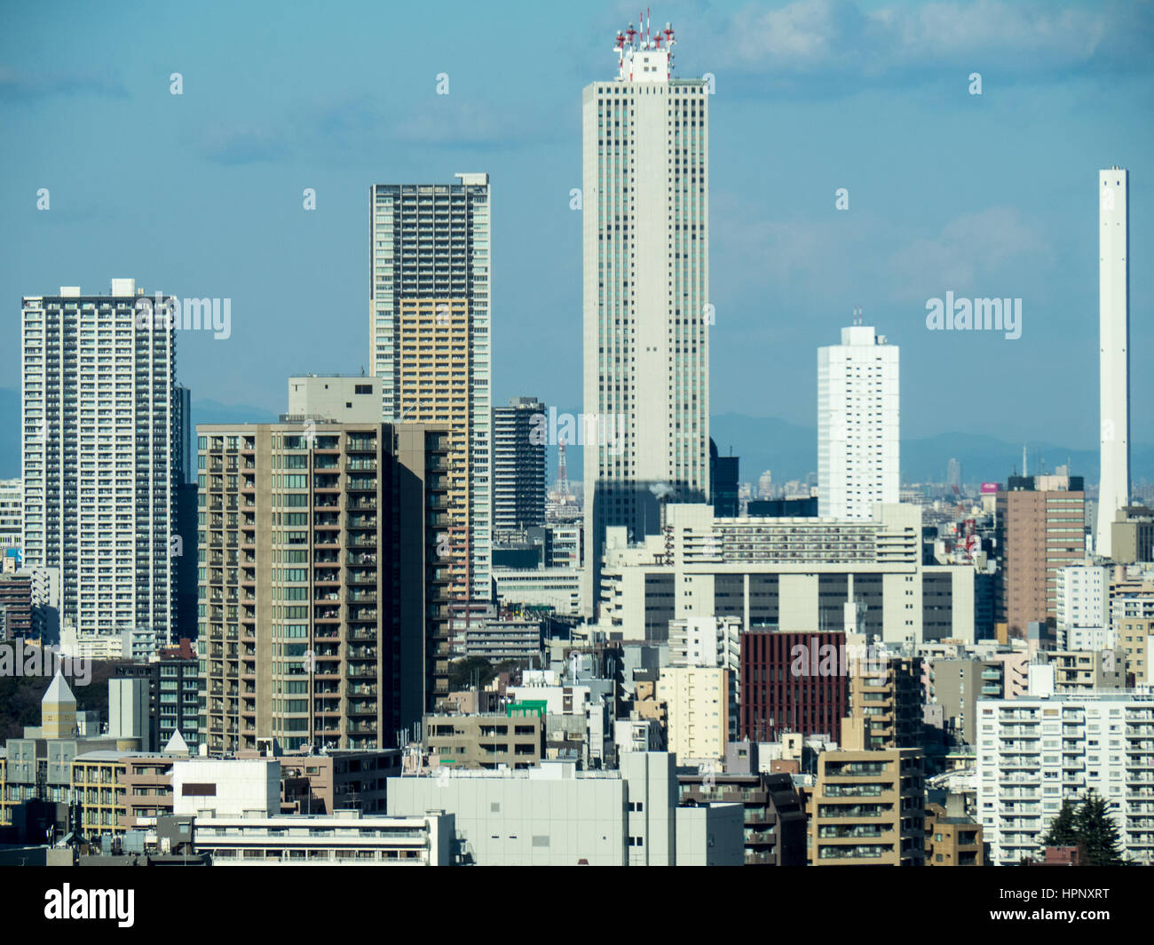 View of Toshima Ward skyline, Tokyo, Japan. Stock Photo
