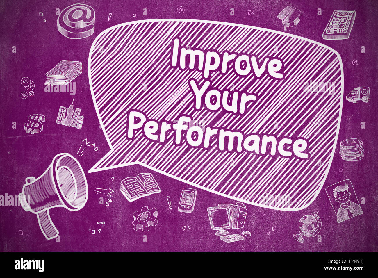 Improve Your Performance - Business Concept. Stock Photo