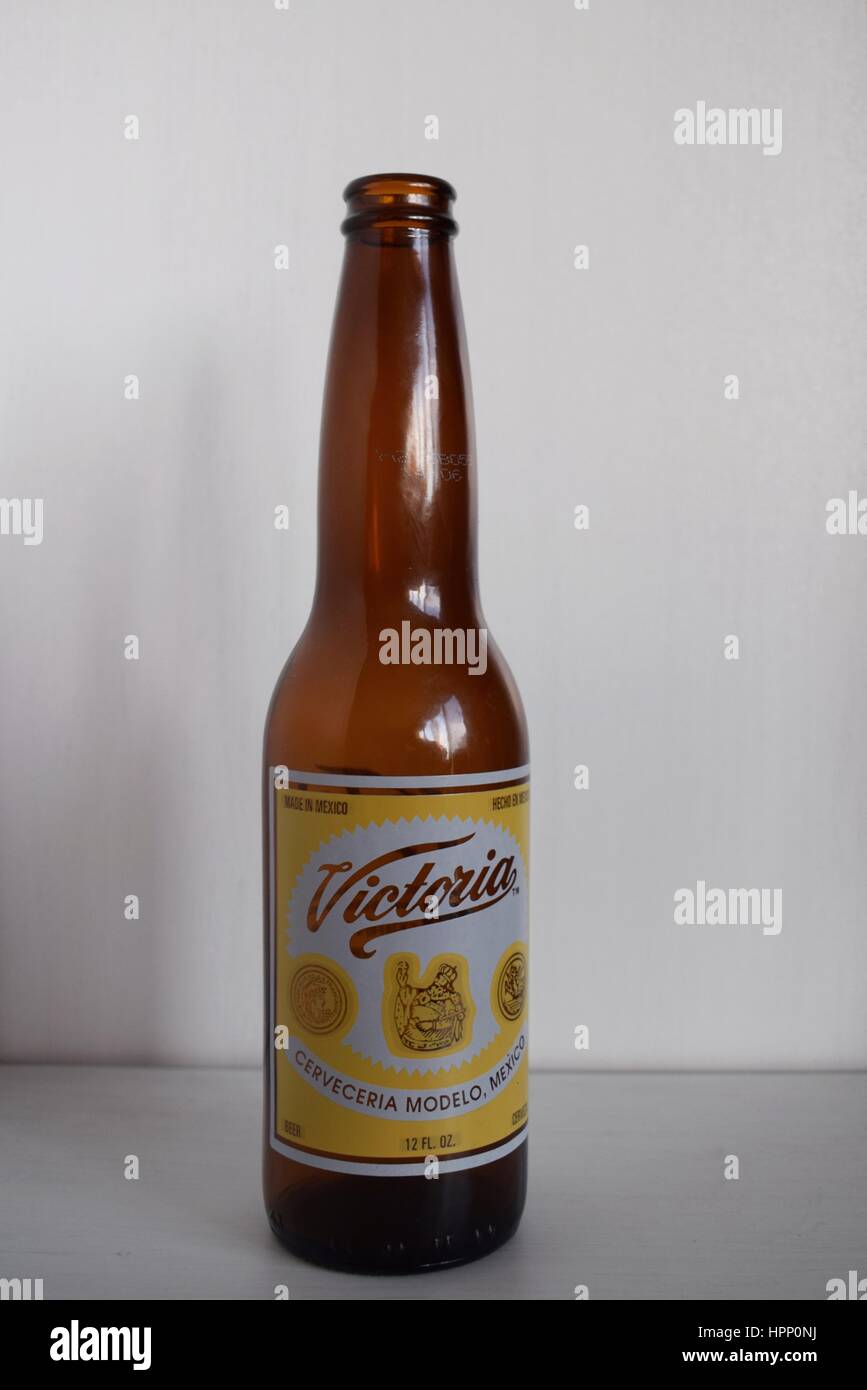 Victoria Beer Bottle Stock Photo