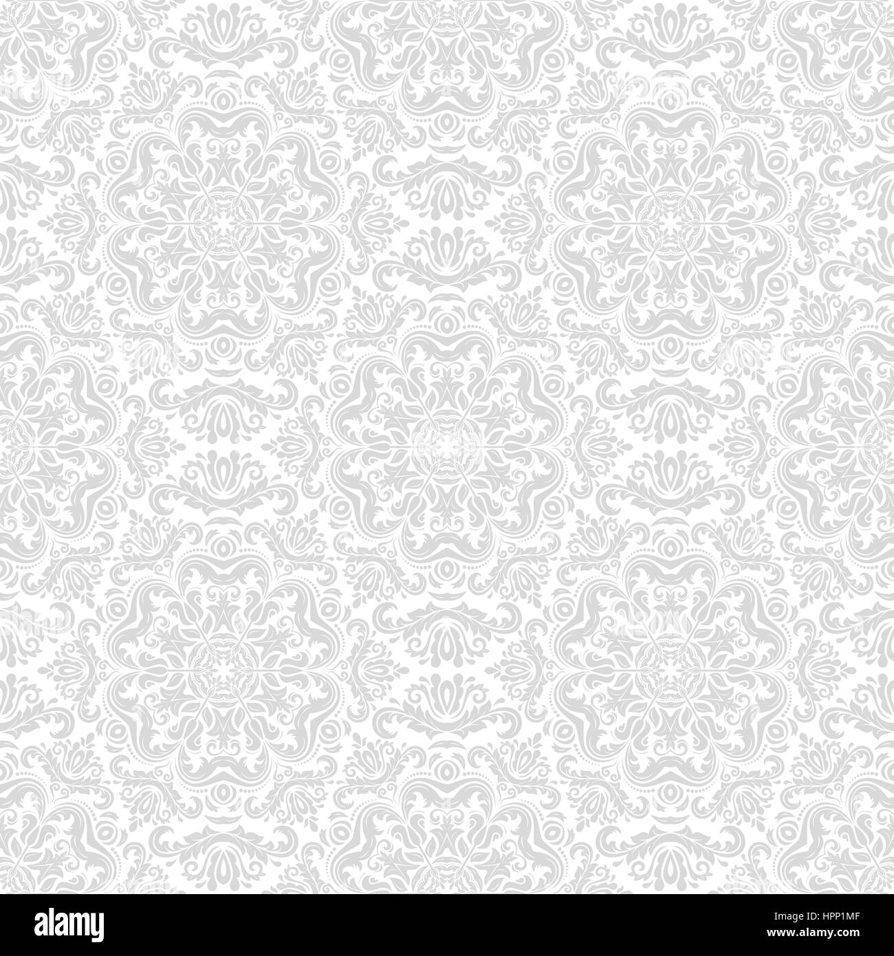 Seamless Damask Pattern Stock Photo Alamy