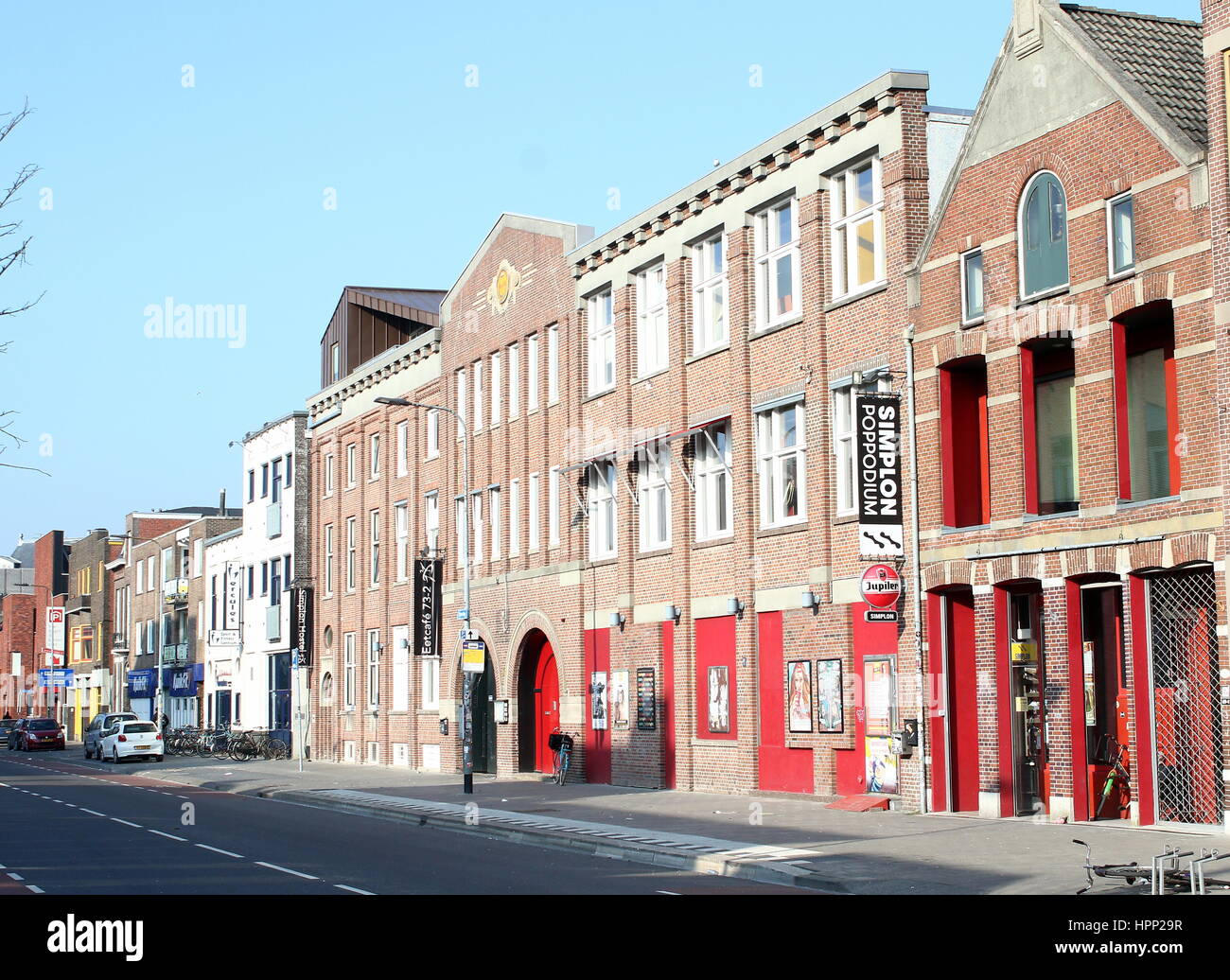 Simplon Cultural Centre and Alternative Music Podium in Groningen, Netherlands. Main stage for Eurosonic Festival in January. Stock Photo