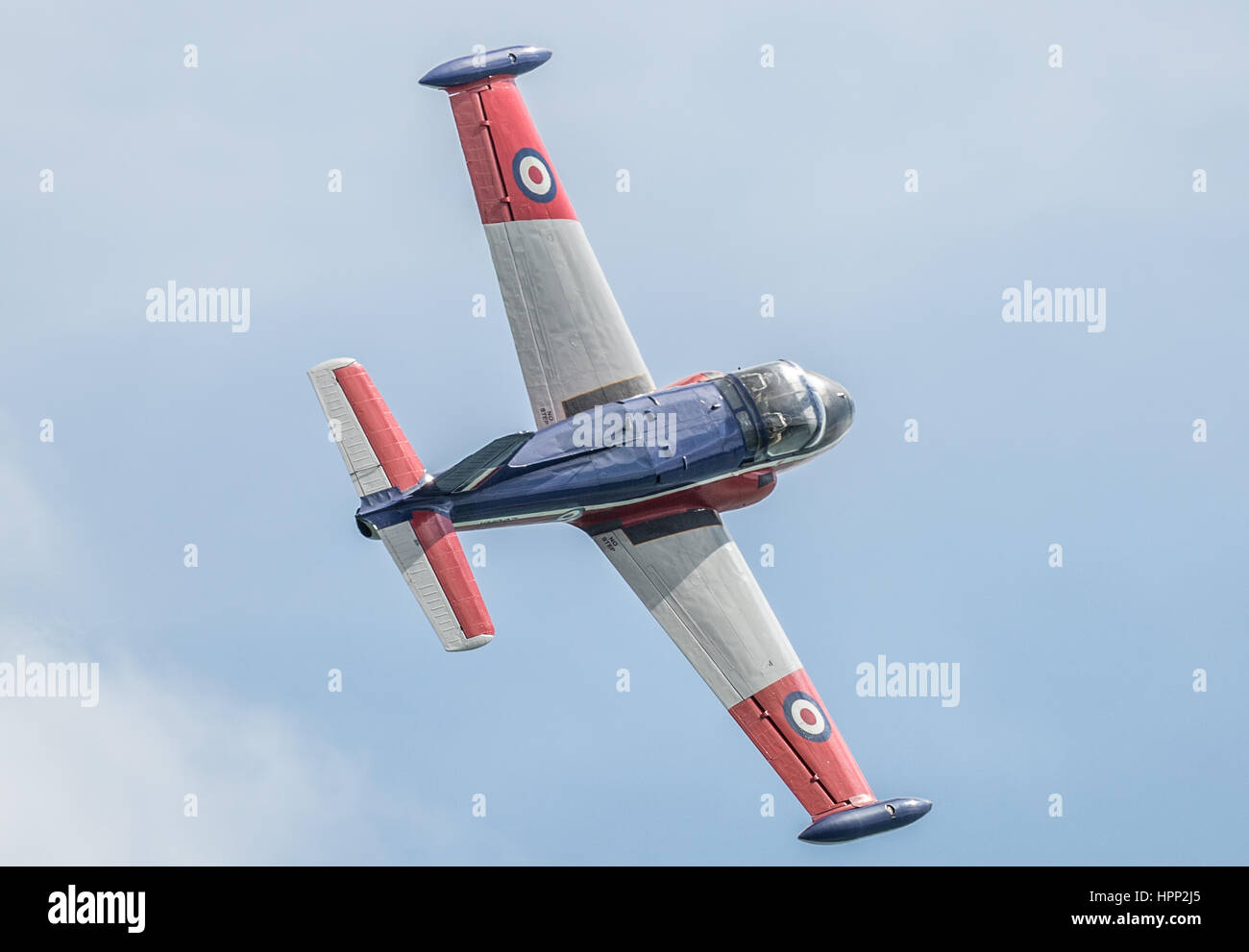 Hunting BAC Jet Provost 2 seat Jet Trainer Aircraft Stock Photo