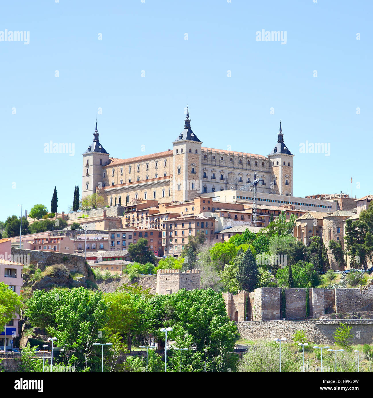 Alcazar fortress in Toledo, Spain Stock Photo
