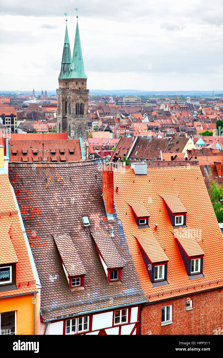 Old Town (Altstadt) of Nuremberg, Germany Stock Photo