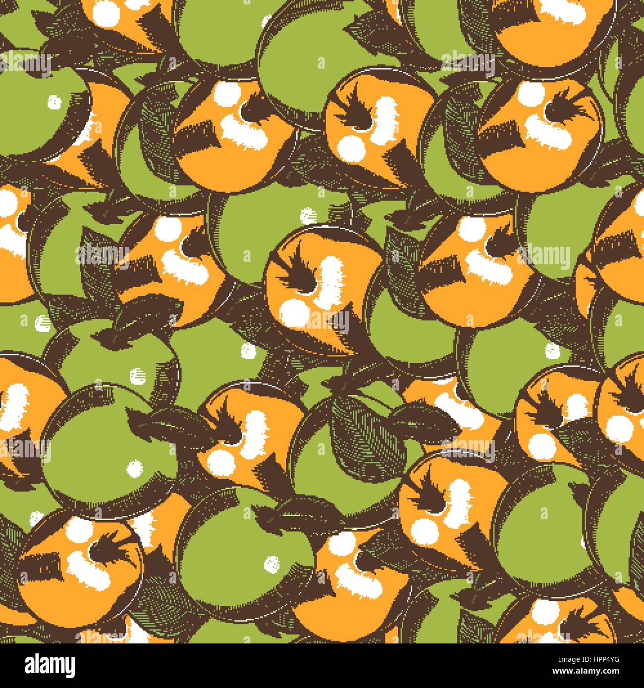Vintage Apple Seamless Pattern Stock Vector Image & Art - Alamy