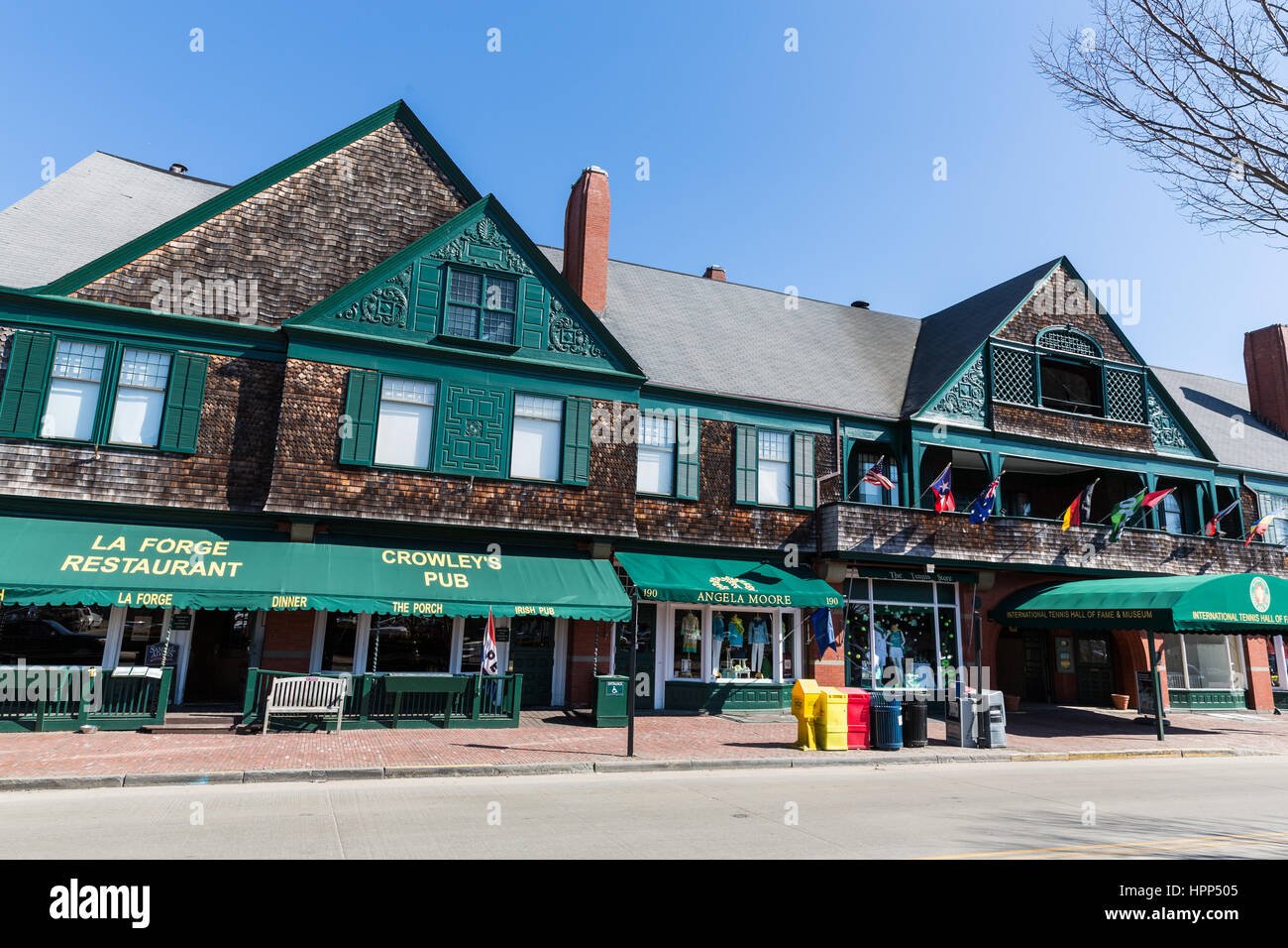 Entrance / store front to the International Tennis Hall of Fame in