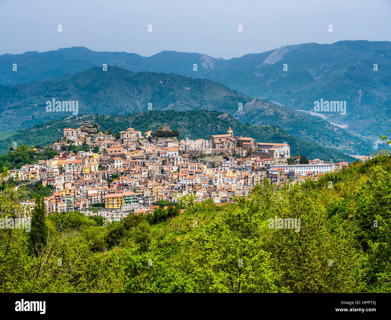 Italy, Sicily, mountain village Castiglione di Sicilia Stock Photo Alamy