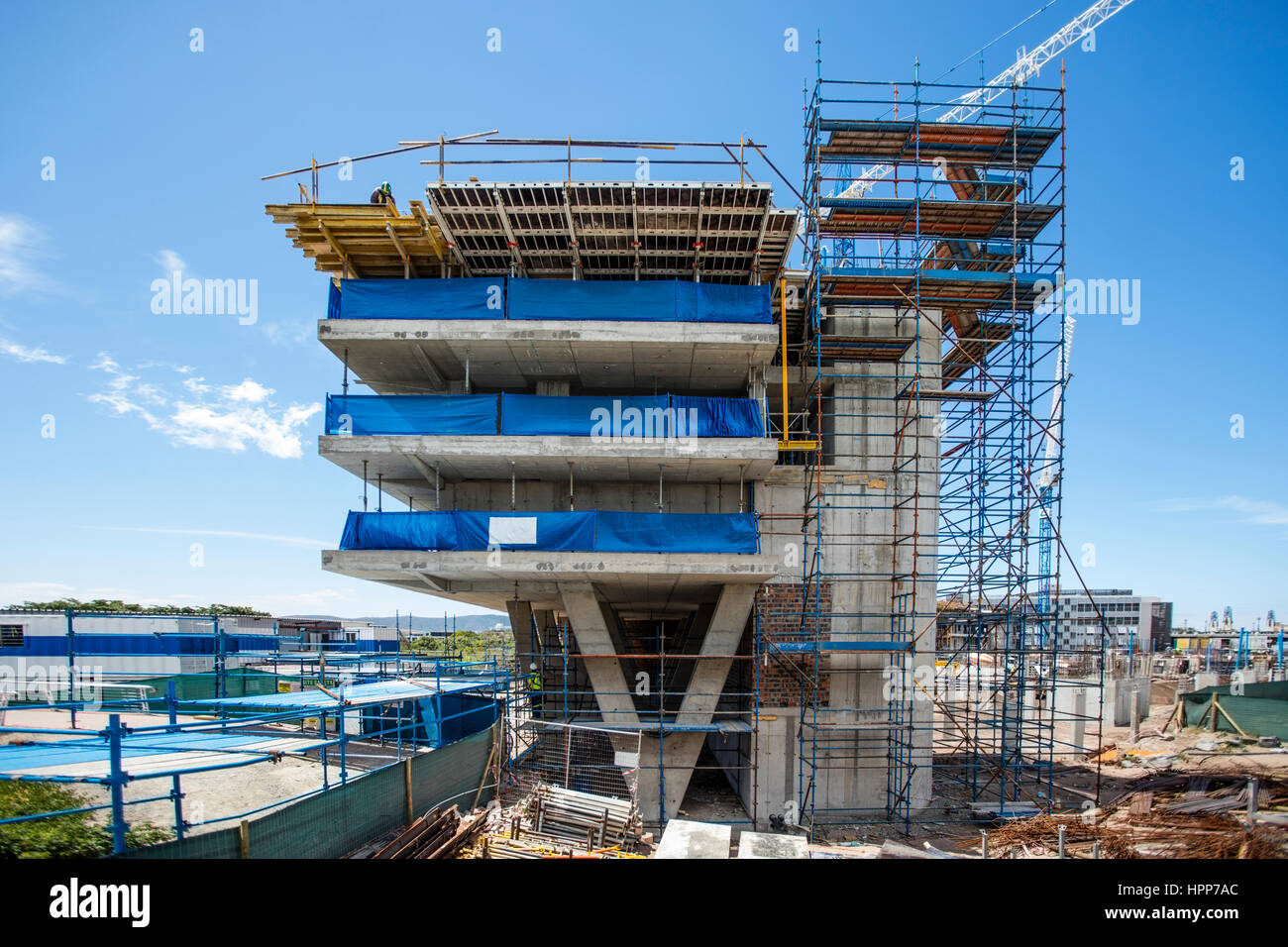 Construction site of an office building Stock Photo Alamy