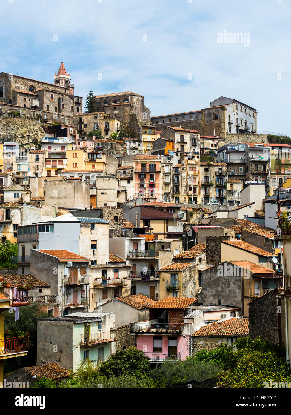 Italy, Sicily, mountain village Castiglione di Sicilia Stock Photo Alamy