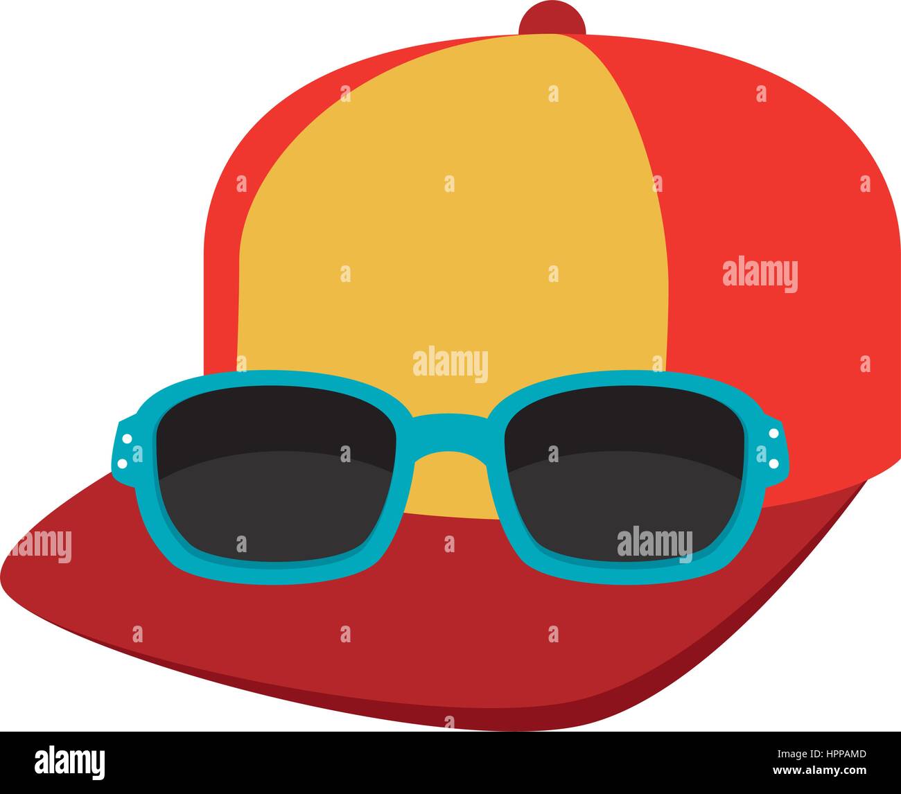 cap and sunglasses icon Stock Vector Image & Art Alamy