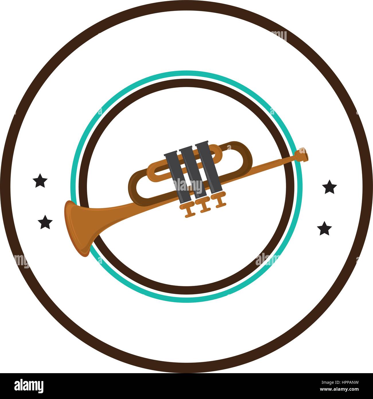 trumpet instrument isolated icon Stock Vector Image & Art - Alamy