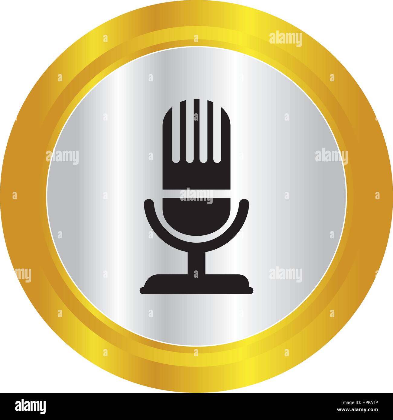 microphone sound isolated icon Stock Vector Image & Art - Alamy